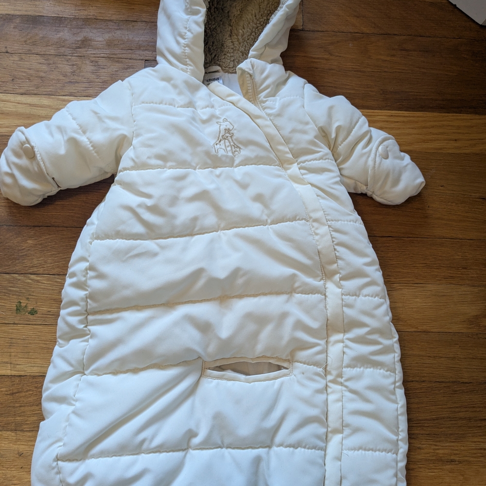 🤩$5 WHEN BUBDLED🤩 Carter's Cream Hooded Snow Suit